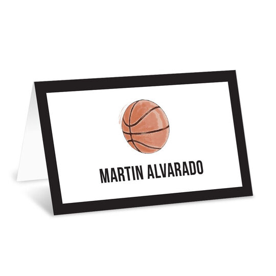 Basketball Folded Enclosure Cards